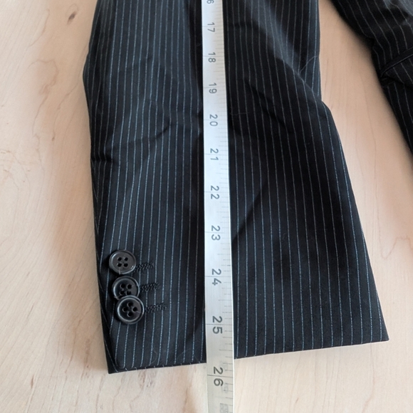 🇮🇹Z Zegna Charcoal Pinstripe Suit Jacket - Picture 11 of 11